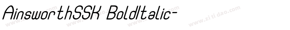 AinsworthSSK BoldItalic字体转换
